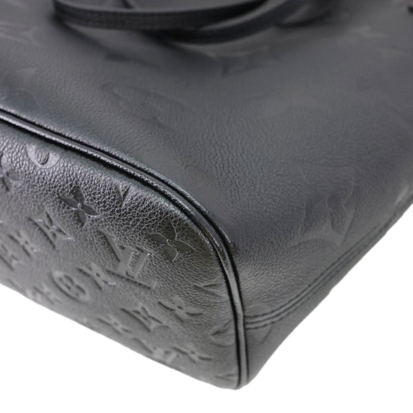 LOUIS VUITTON Neverfull MM Monogram Empreinte Tote Bag Black