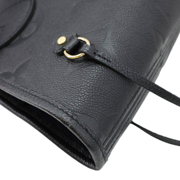 LOUIS VUITTON Neverfull MM Monogram Empreinte Tote Bag Black