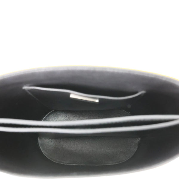 PRADA Panier Spazzolato Soft Calfskin Leather Bucket Bag Bright Yellow