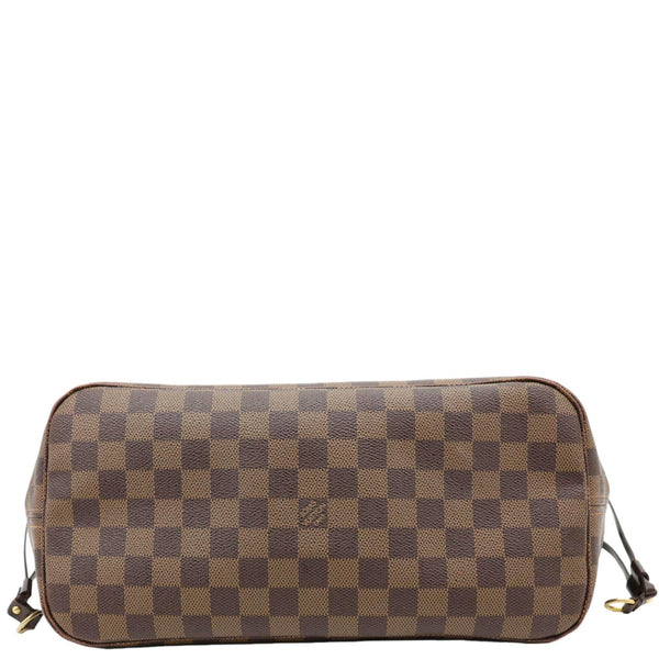LOUIS VUITTON Neverfull MM Damier Ebene Tote Bag Brown