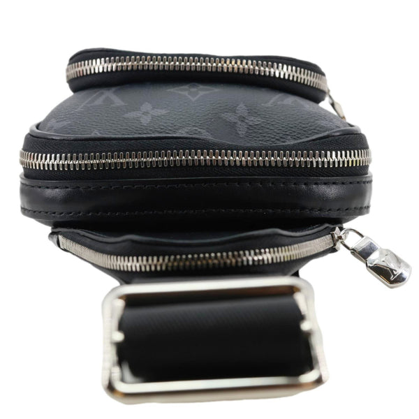 LOUIS VUITTON Avenue Sling PM Monogram Eclipse Canvas Backpack Bag Black