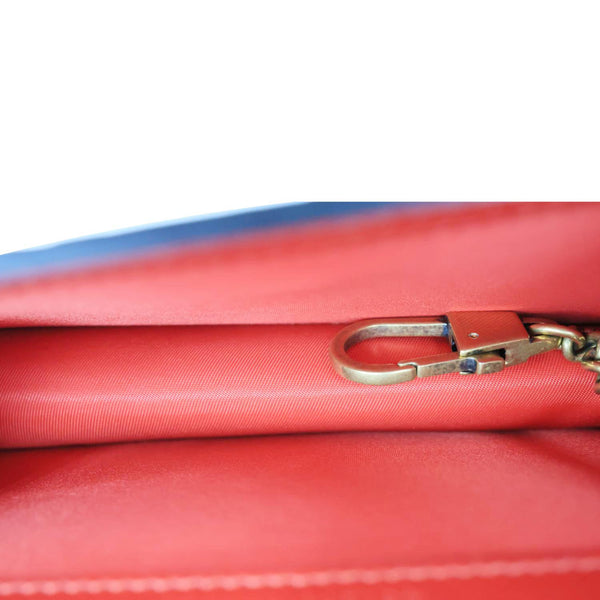 GUCCI Cherry Mini GG Leather Chain Wallet Crossbody Bag Red 481291