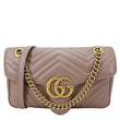 GUCCI GG Marmont Small Matelasse Leather Crossbody Bag Dusty Pink 443497