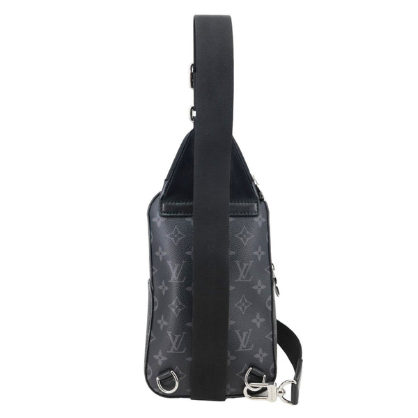 LOUIS VUITTON Avenue Sling PM Monogram Eclipse Canvas Backpack Bag Black