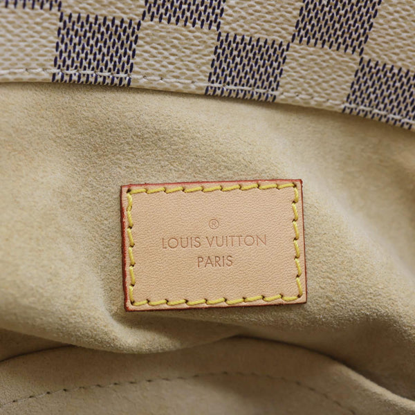 LOUIS VUITTON Artsy MM Damier Azur Hobo Bag White