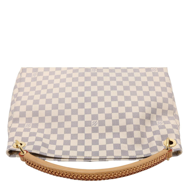 LOUIS VUITTON Artsy MM Damier Azur Hobo Bag White