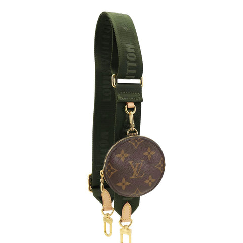 LOUIS VUITTON Multi Pochette Jacquard Canvas Bandouliere Strap Olive