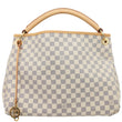 LOUIS VUITTON Artsy MM Damier Azur Hobo Bag White