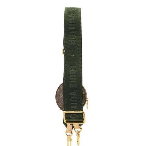 LOUIS VUITTON Multi Pochette Jacquard Canvas Bandouliere Strap Olive