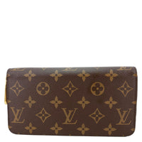 LOUIS VUITTON Monogram Canvas Zippy Wallet Brown