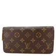 LOUIS VUITTON Monogram Canvas Zippy Wallet Brown