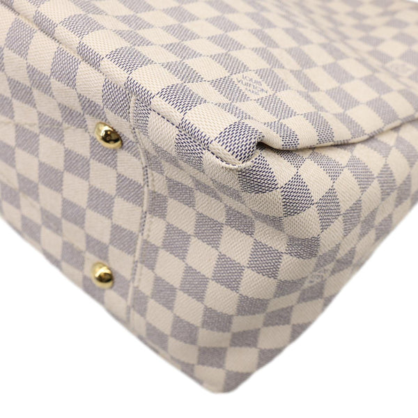 LOUIS VUITTON Artsy MM Damier Azur Hobo Bag White