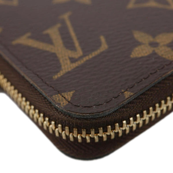 LOUIS VUITTON Monogram Canvas Zippy Wallet Brown