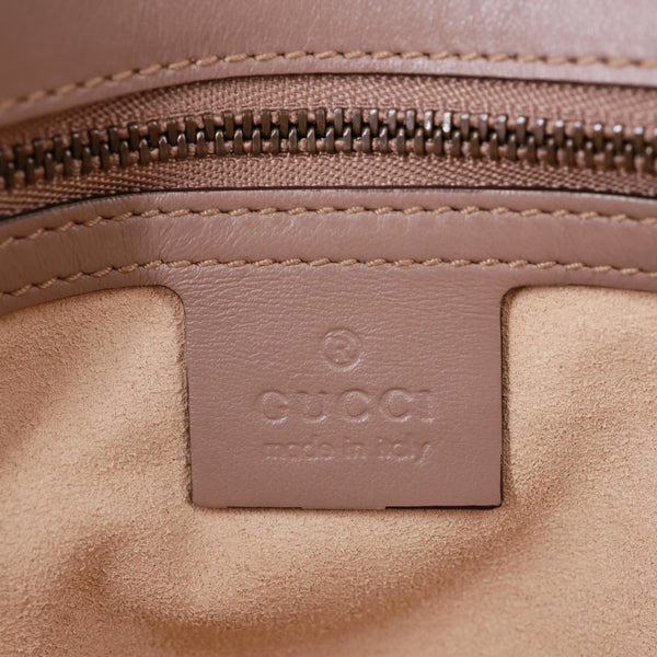 GUCCI GG Marmont Small Matelasse Leather Crossbody Bag Dusty Pink 443497
