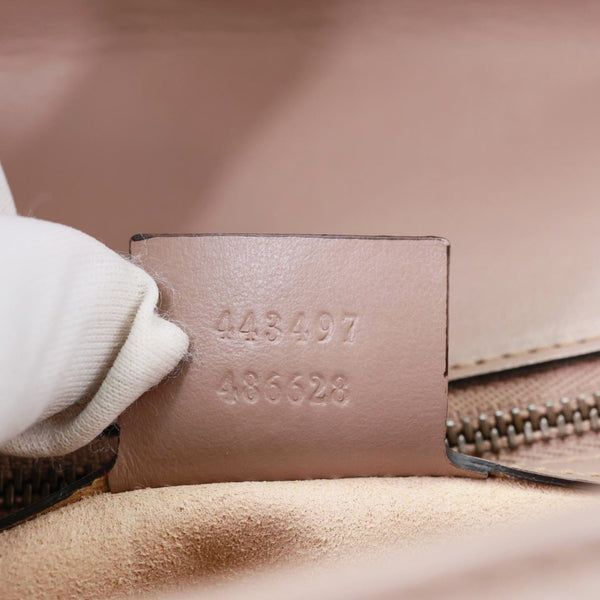 GUCCI GG Marmont Small Matelasse Leather Crossbody Bag Dusty Pink 443497