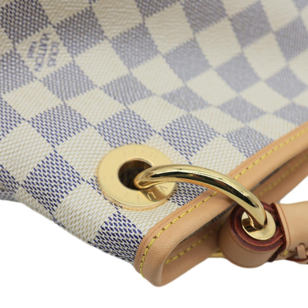 LOUIS VUITTON Artsy MM Damier Azur Hobo Bag White