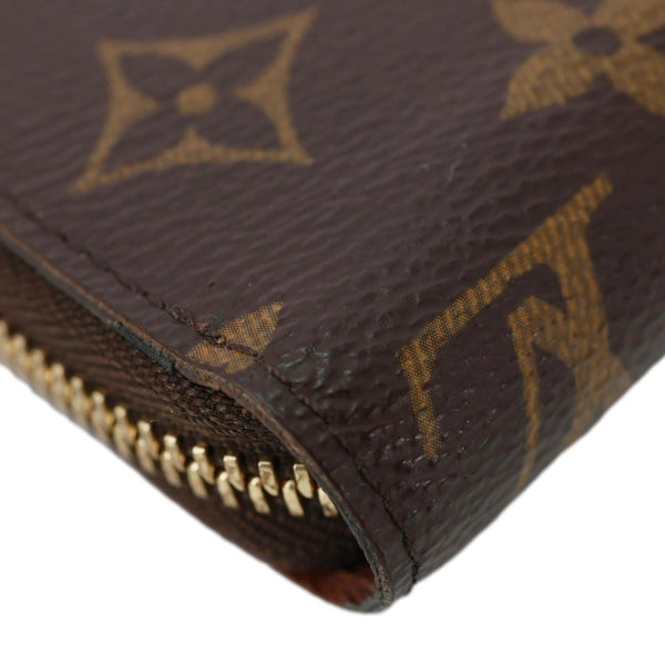 LOUIS VUITTON Monogram Canvas Zippy Wallet Brown