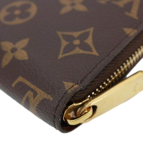 LOUIS VUITTON Monogram Canvas Zippy Wallet Brown