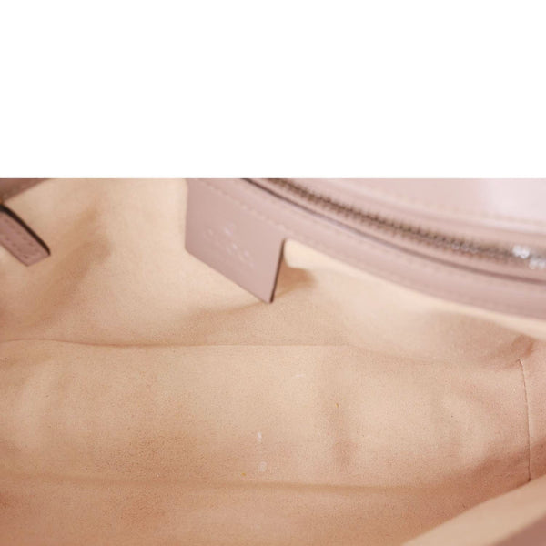 GUCCI GG Marmont Small Matelasse Leather Crossbody Bag Dusty Pink 443497