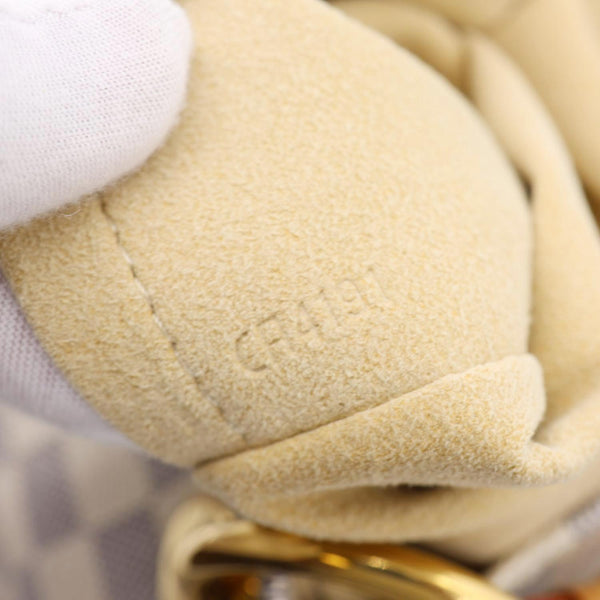 LOUIS VUITTON Artsy MM Damier Azur Hobo Bag White