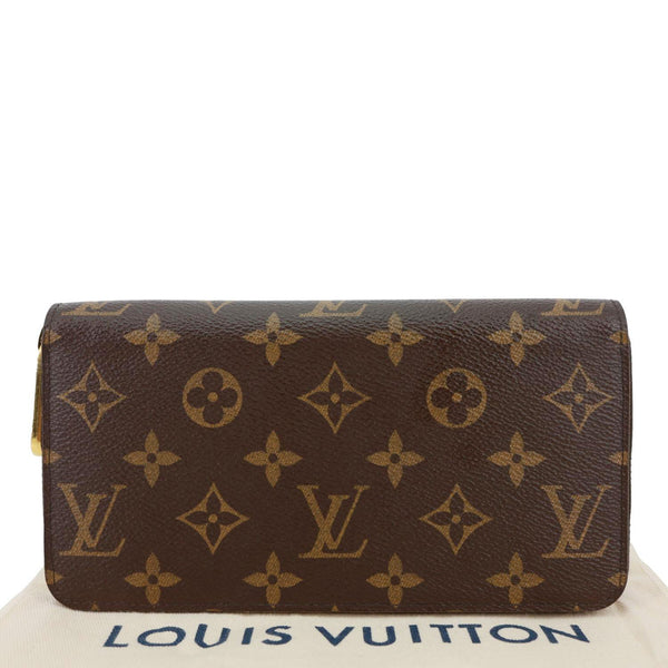 LOUIS VUITTON Monogram Canvas Zippy Wallet Brown