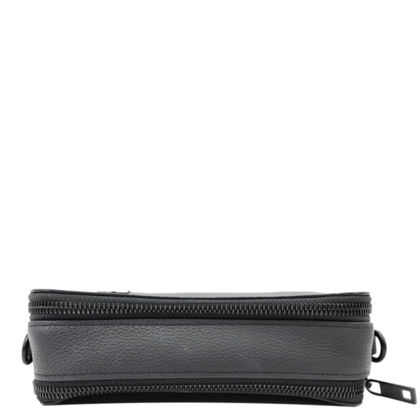 LOUIS VUITTON Alpha Wearable LV Aerogram Leather Shoulder Bag Black