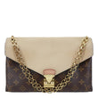 LOUIS VUITTON Pallas Monogram Canvas Chain Crossbody Bag Brown