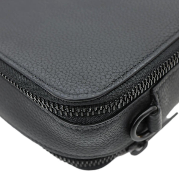 LOUIS VUITTON Alpha Wearable LV Aerogram Leather Shoulder Bag Black