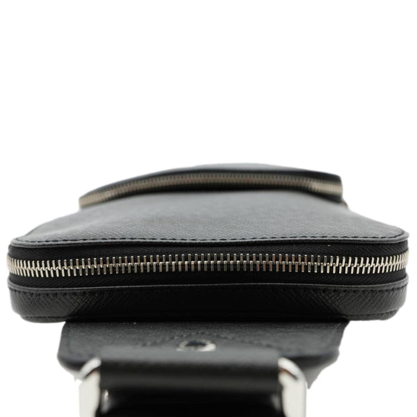 LOUIS VUITTON Avenue Sling Taiga Leather Backpack Bag Black