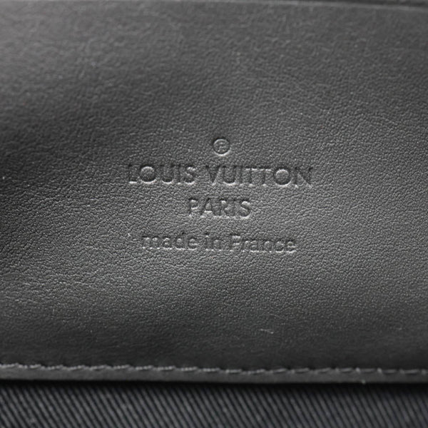 LOUIS VUITTON Alpha Wearable LV Aerogram Leather Shoulder Bag Black