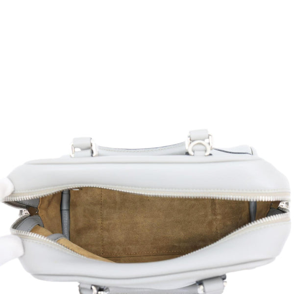 LOEWE Amazona 75 Leather Tote Shoulder Bag Grey