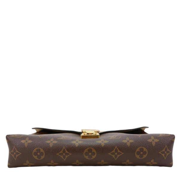 LOUIS VUITTON Pallas Monogram Canvas Chain Crossbody Bag Brown
