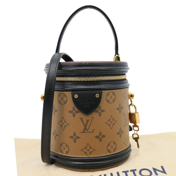 LOUIS VUITTON Cannes Reverse Monogram Canvas Shoulder Bag Brown