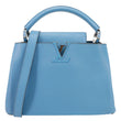 LOUIS VUITTON Capucines BB Taurillon Leather Crossbody Bag Blue
