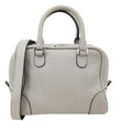 LOEWE Amazona 75 Leather Tote Shoulder Bag Grey