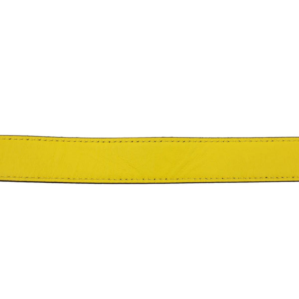 FENDI Flat Baguette Medium Leather Shoulder Bag Yellow