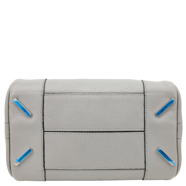 LOEWE Amazona 75 Leather Tote Shoulder Bag Grey