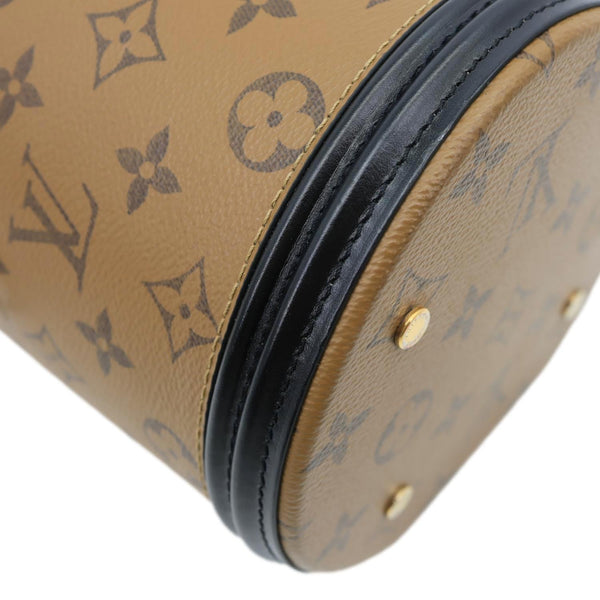 LOUIS VUITTON Cannes Reverse Monogram Canvas Shoulder Bag Brown
