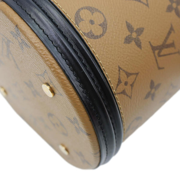 LOUIS VUITTON Cannes Reverse Monogram Canvas Shoulder Bag Brown