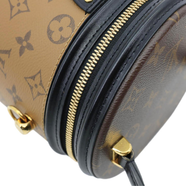 LOUIS VUITTON Cannes Reverse Monogram Canvas Shoulder Bag Brown