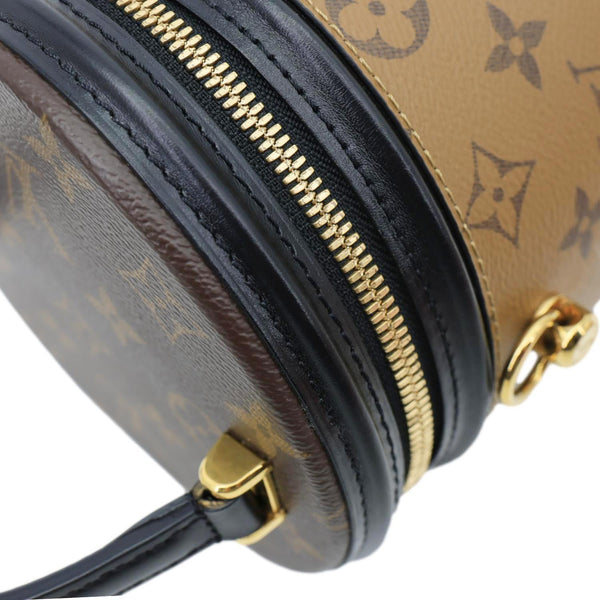 LOUIS VUITTON Cannes Reverse Monogram Canvas Shoulder Bag Brown