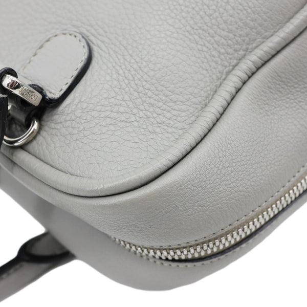 LOEWE Amazona 75 Leather Tote Shoulder Bag Grey