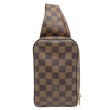 LOUIS VUITTON Geronimos Sling Damier Ebene Crossbody Bag Brown