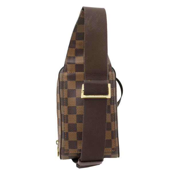 LOUIS VUITTON Geronimos Sling Damier Ebene Crossbody Bag Brown