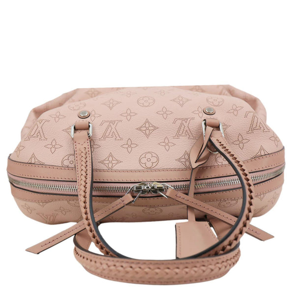 LOUIS VUITTON Asteria Monogram Mahina Leather Satchel Bag Pink