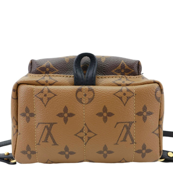 LOUIS VUITTON Palm Springs Mini Monogram Reverse Canvas Backpack Bag Brown