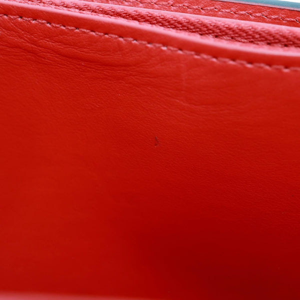 CHRISTIAN LOUBOUTIN Paloma Spikes Calfskin Leather Clutch Crossbody Bag Black