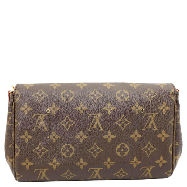 LOUIS VUITTON Favorite MM Monogram Canvas Shoulder Bag Brown