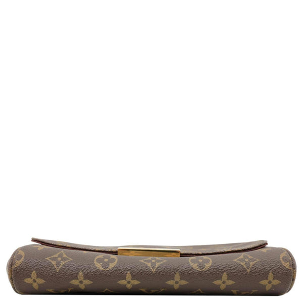 LOUIS VUITTON Favorite MM Monogram Canvas Shoulder Bag Brown