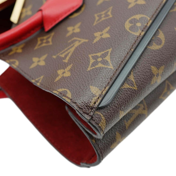 LOUIS VUITTON Kimono MM Monogram Canvas Tote Bag Red